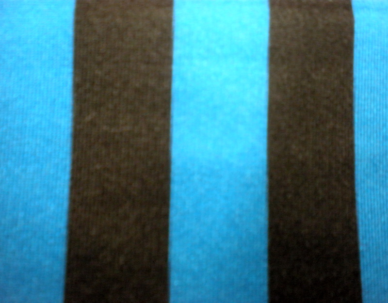7.Turquoise-Black 1/2" 4Way Stripes